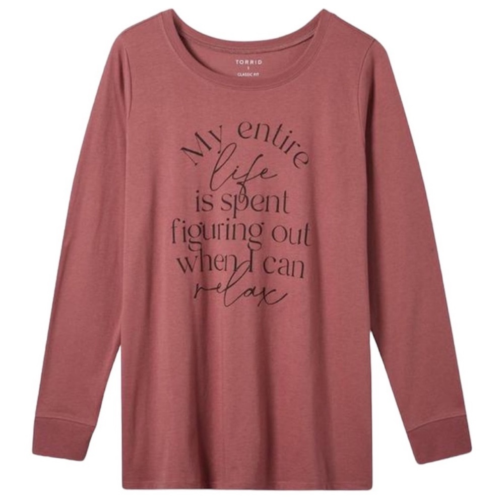 NWT TORRID long sleeve classic fit tee size 10 (m/l)